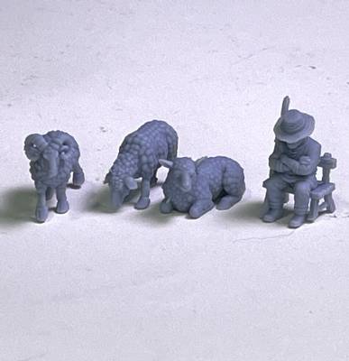 Sleeping Shepherd & sheep